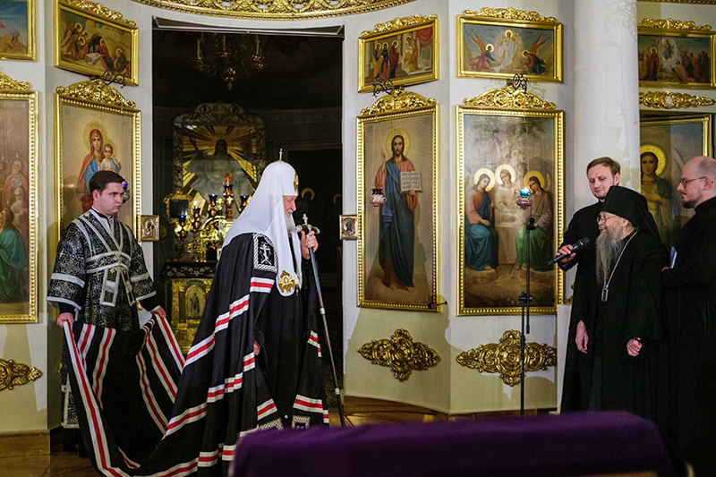 Патриаршая проповедь в среду первой седмицы Великого поста после великого повечерия в Даниловом монастыре г. Москвы, 25 февраля 2026 г.