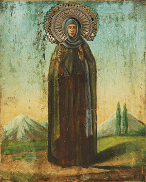 Икона преподобномученицы Евдокии Илиопольской.