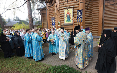 Епископ Солнечногорский Алексий на подворье Зачатьевского монастыря в Барвихе.
