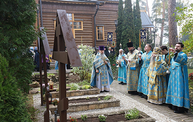 Епископ Солнечногорский Алексий на подворье Зачатьевского монастыря в Барвихе.