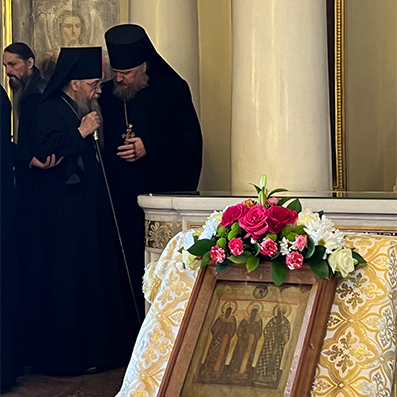 Наместник Данилова монастыря получил Патриаршее поздравление по случаю своего тезоименитства