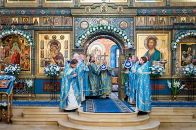Епископ Солнечногорский Алексий возглавил праздничное богослужение Зачатьевском монастыре. 21 сентября 2023 г.