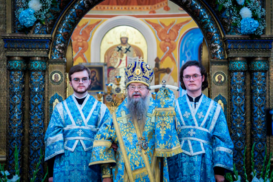 Епископ Солнечногорский Алексий возглавил праздничное богослужение Зачатьевском монастыре. 21 сентября 2023 г.