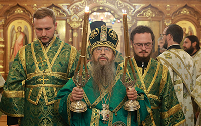Престольный праздник храма в честь преподобного Силуана Афонского на подворье Зачатьевского монастыря в Барвихе.