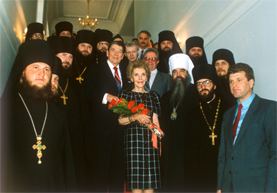 Визит президента США Р.Рейгана в Данилов монастырь