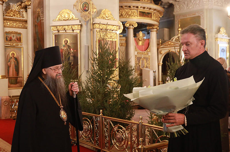 Сотрудники Данилова монастыря поздравили епископа Солнечногорского Алексия с Рождеством Христовым.